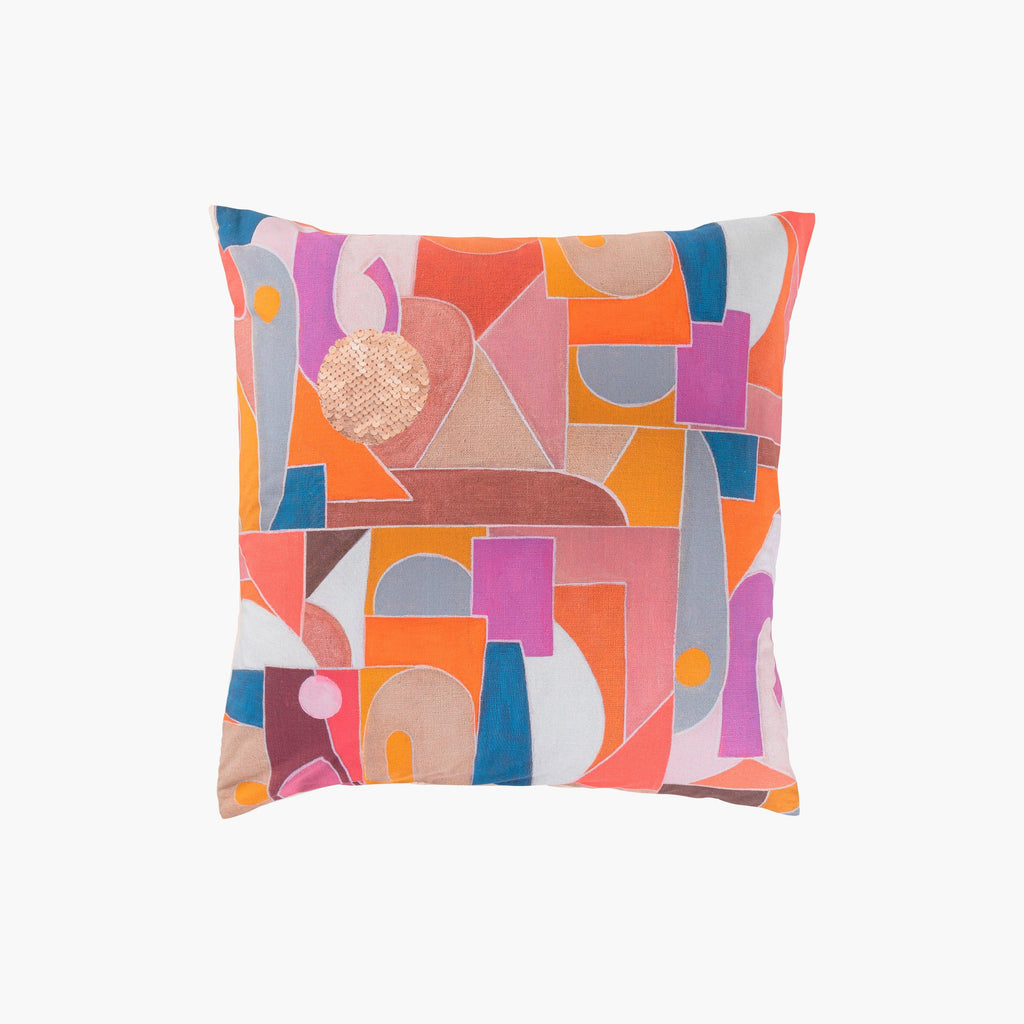 Square Pillowcase in Cotton Percale Rosangela - Carré Blanc Canada