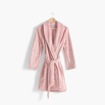 Elena Nude Fleece Dressing Gown - Carré Blanc Canada