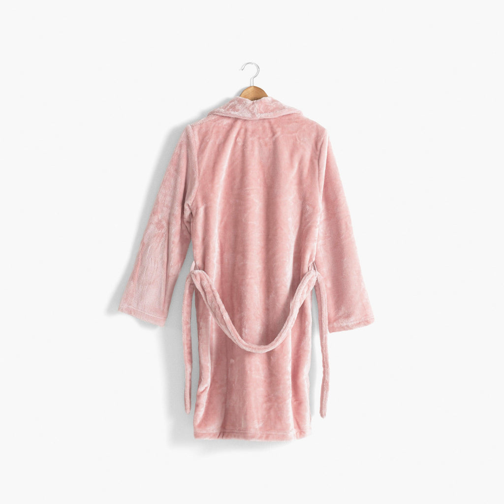 Elena Nude Fleece Dressing Gown - Carré Blanc Canada