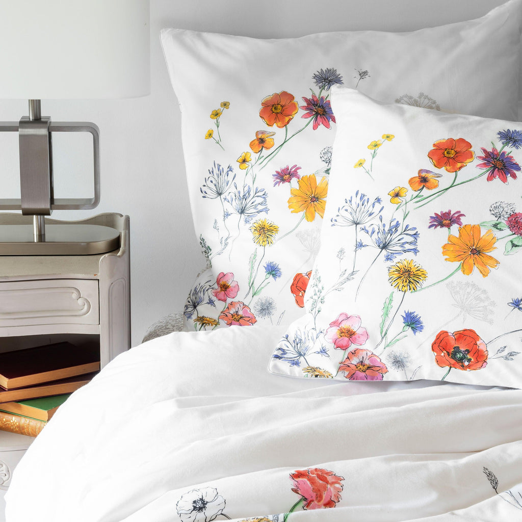 Square Pillowcase in Cotton Percale Eloges - Carré Blanc Canada