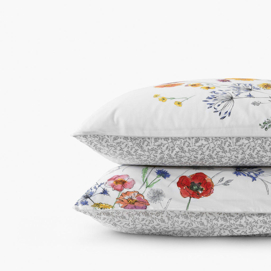 Square Pillowcase in Cotton Percale Eloges - Carré Blanc Canada