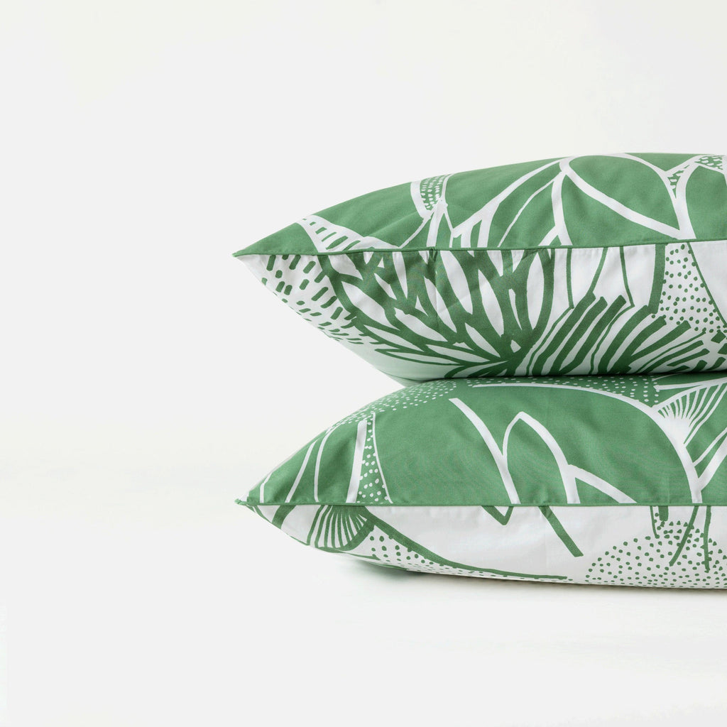 Square Pillowcase in Pure Organic Cotton Percale Canopée - Carré Blanc Canada