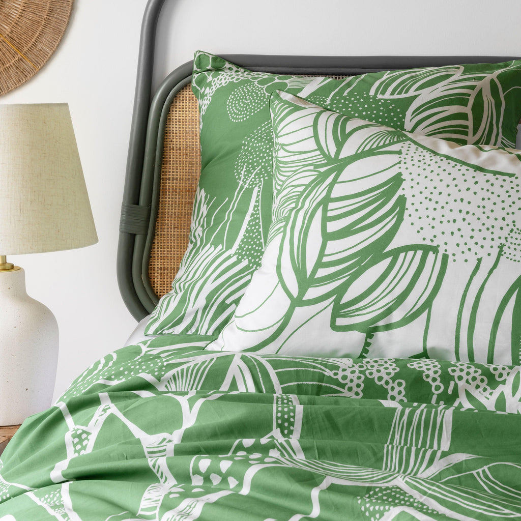 Square Pillowcase in Pure Organic Cotton Percale Canopée - Carré Blanc Canada