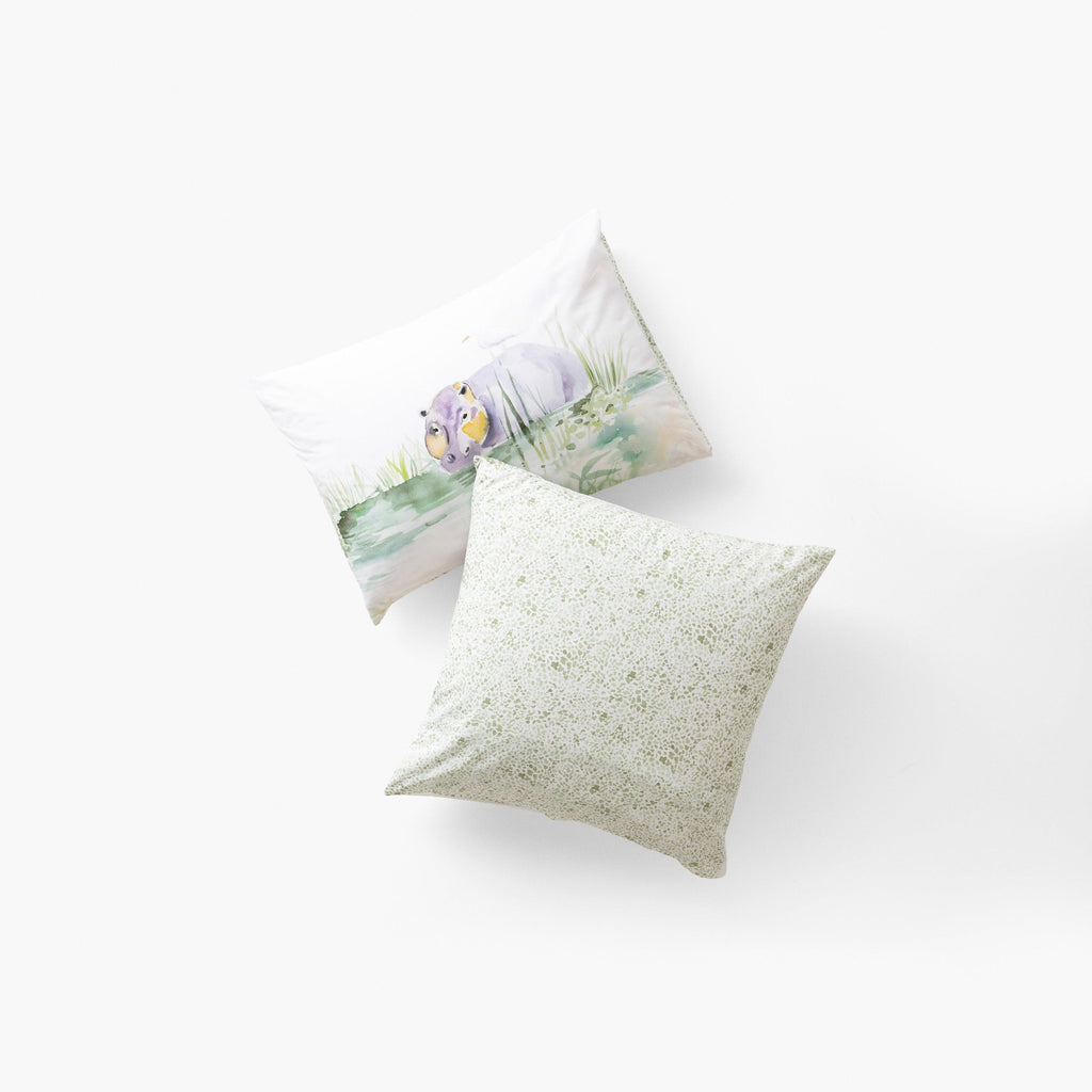 Square Pillowcase Pure Organic Cotton Safari - Carré Blanc Canada