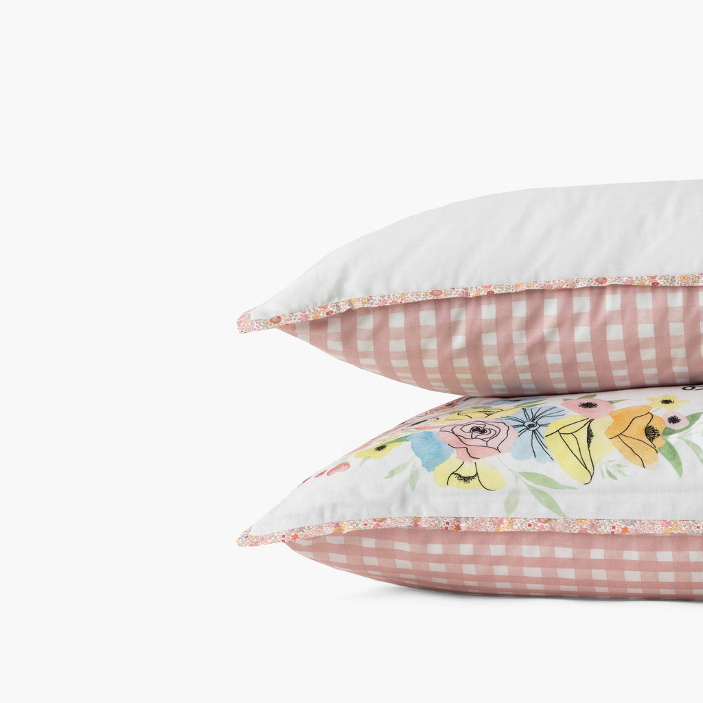 Square Pillowcase in Pure Organic Cotton Rêve D'Or - Carré Blanc Canada