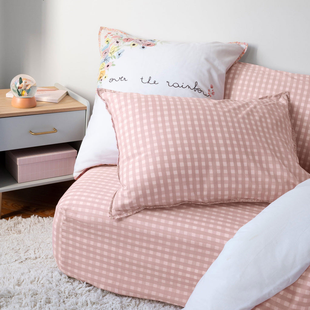 Square Pillowcase in Pure Organic Cotton Rêve D'Or - Carré Blanc Canada