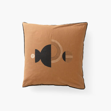 Square Pillowcase in Linen and Washed Cotton Eclipse - Carré Blanc Canada