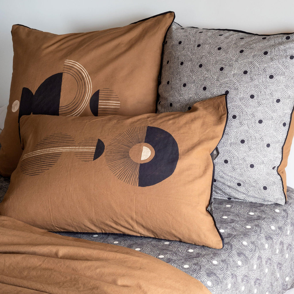 Rectangular Pillowcase in Linen and Washed Cotton Eclipse - Carré Blanc Canada