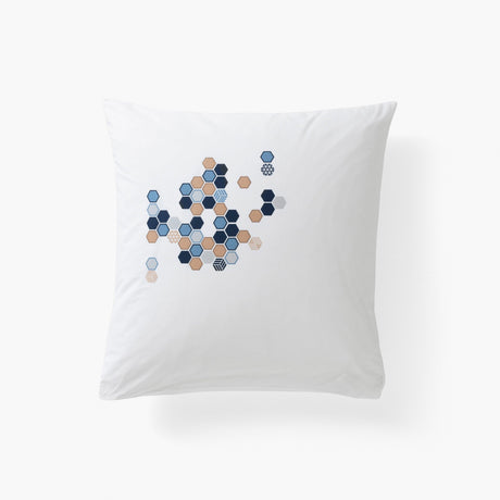 Square Pillowcase Hexagone - Carré Blanc Canada