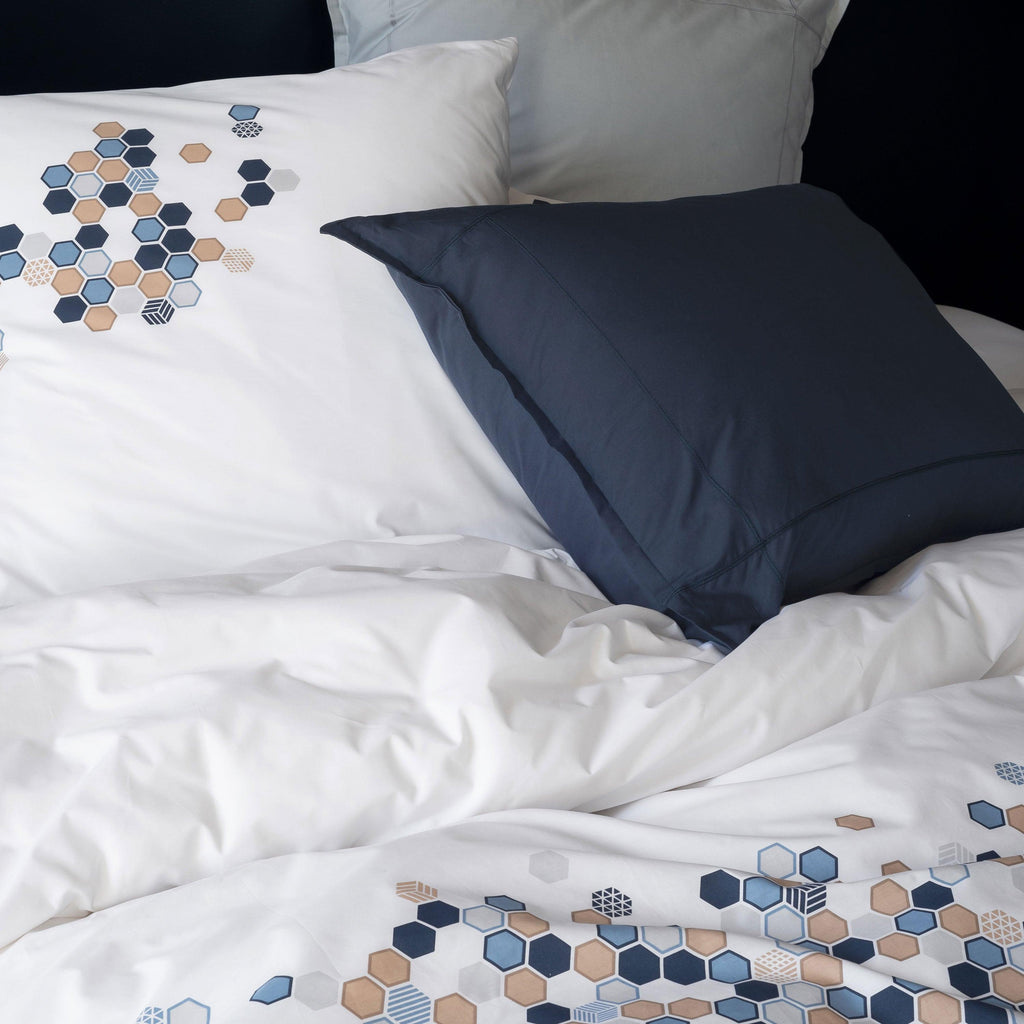 Rectangular Pillowcase Hexagone - Carré Blanc Canada
