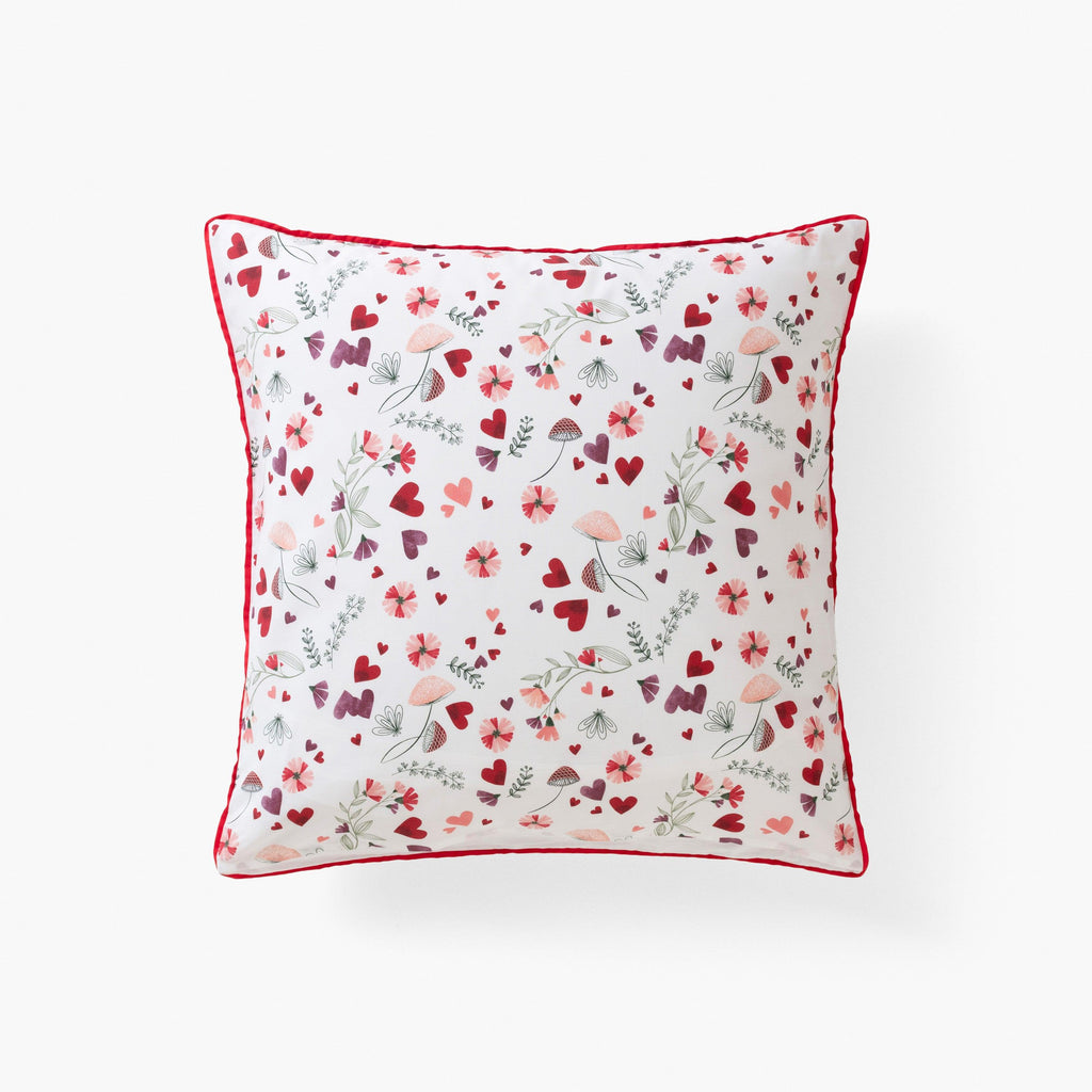 Square Pillowcase in Pure Organic Cotton Mes Rêves - Carré Blanc Canada