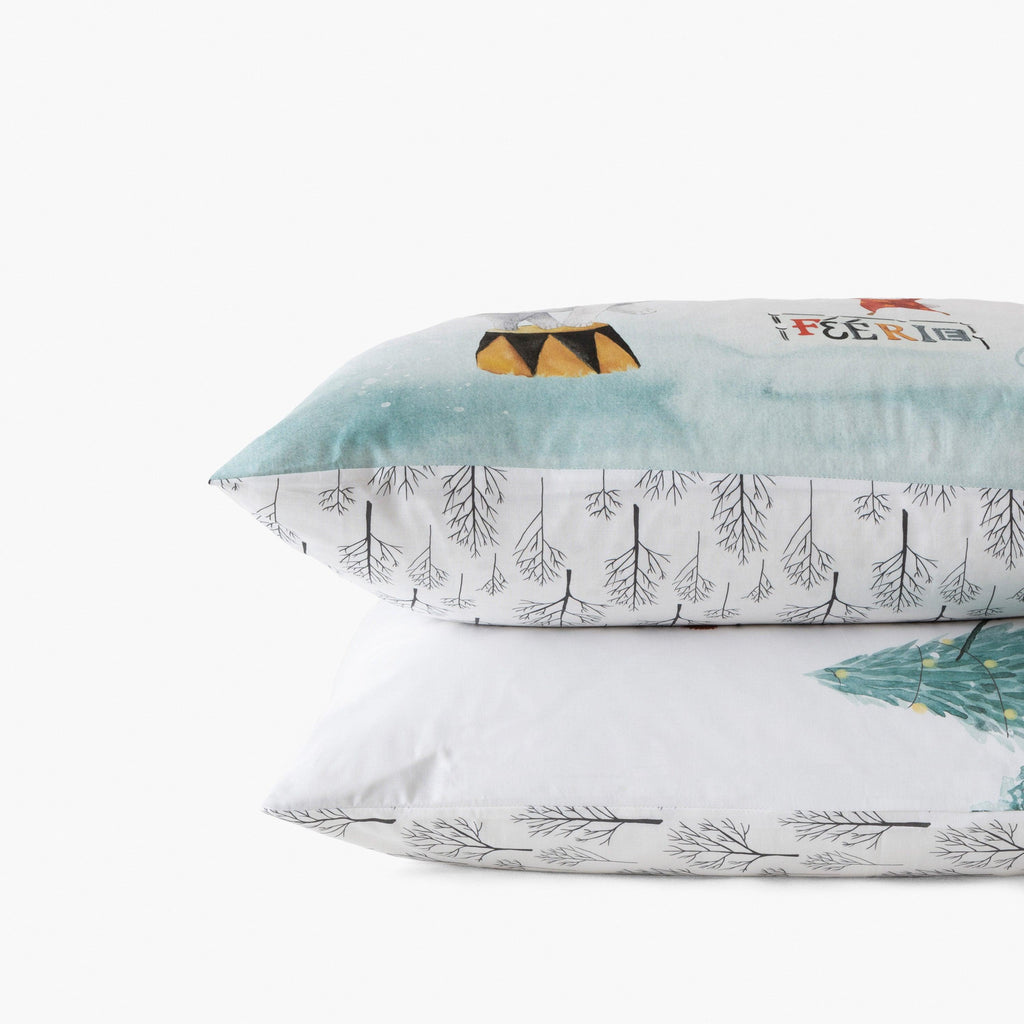 Rectangular Pillowcase in Pure Cotton Feeries - Carré Blanc Canada