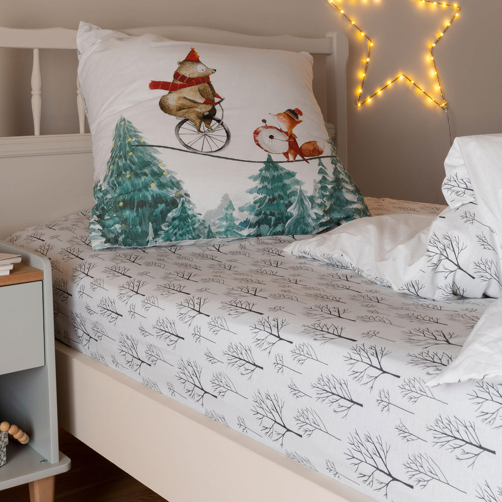 Fitted Sheet in Pure Cotton Feeries - Carré Blanc Canada