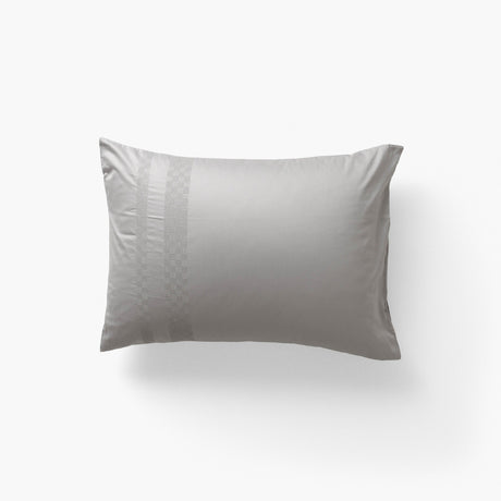 Rectangular Pillowcase in Cotton Satin Titane - Carré Blanc Canada