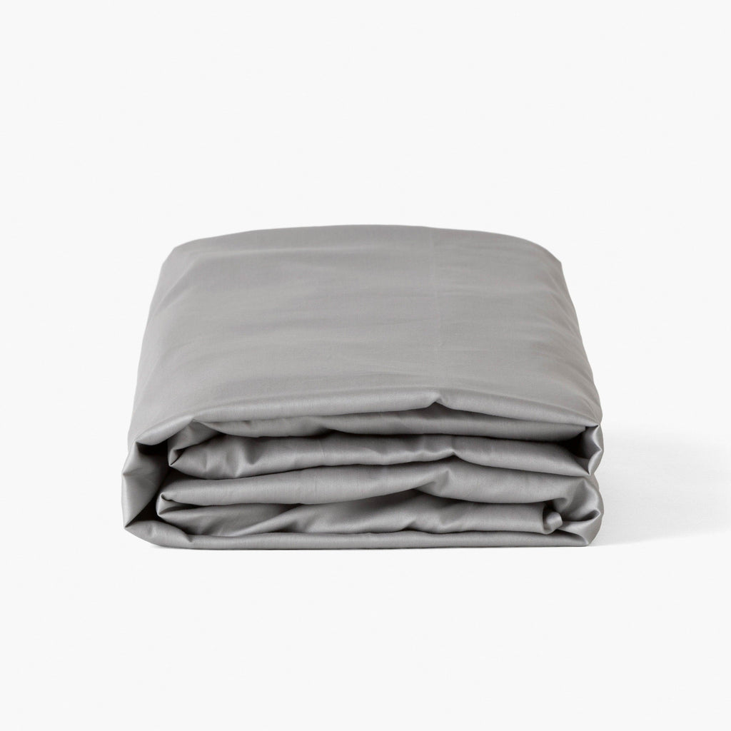 Fitted Sheet in Cotton Titanium - Carré Blanc Canada