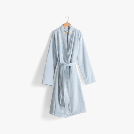 Equinoxe Frost Blue Women's Cotton Bathrobe - Carré Blanc Canada