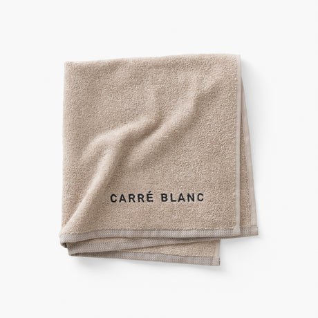 Hand Towel in Cotton Signature Beige - Carré Blanc Canada