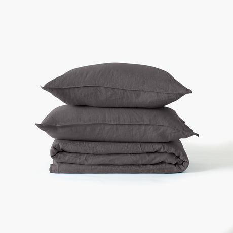 Songe Duvet Cover Set - Charcoal - Carré Blanc Canada
