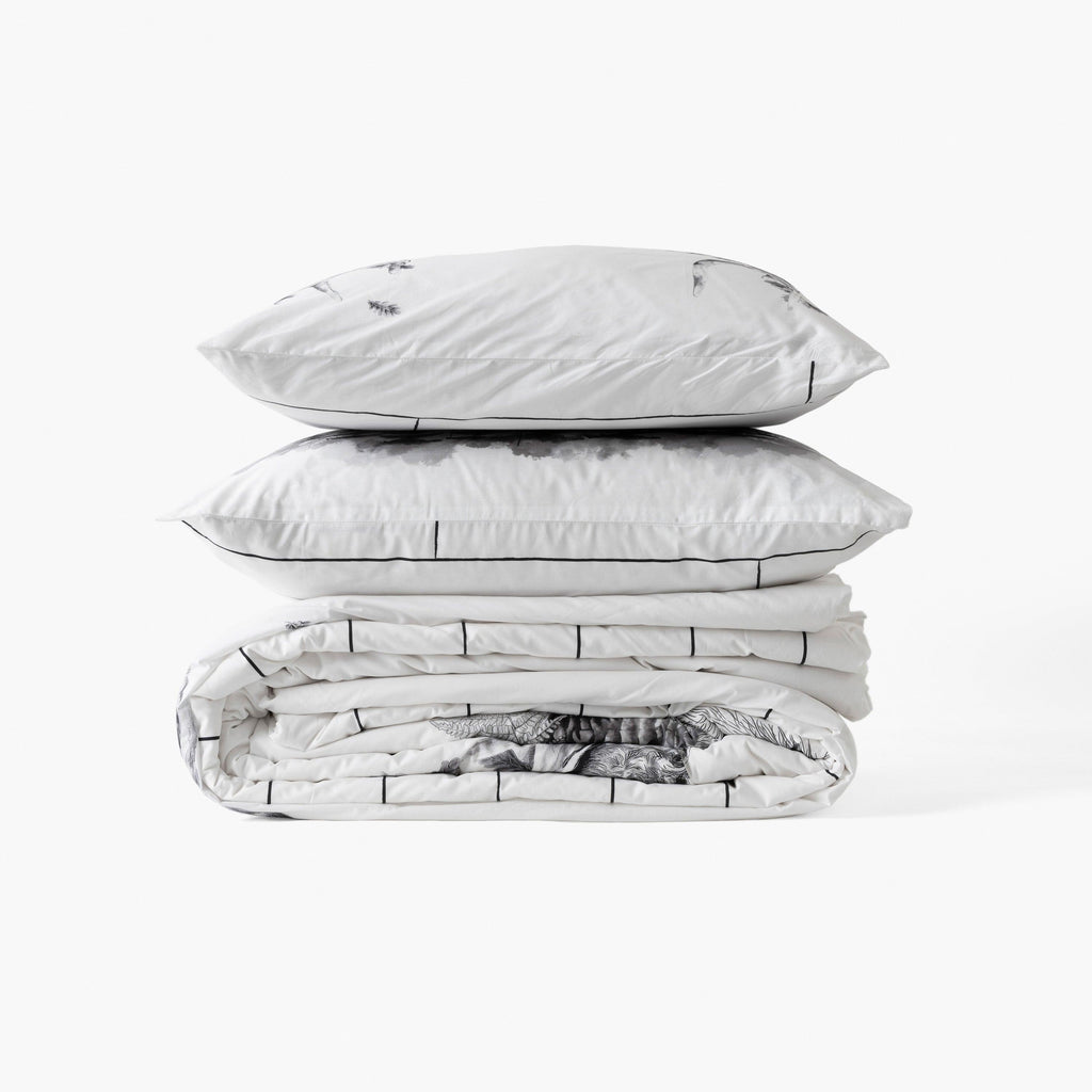 Elaphe Cotton Duvet Cover - Carré Blanc Canada
