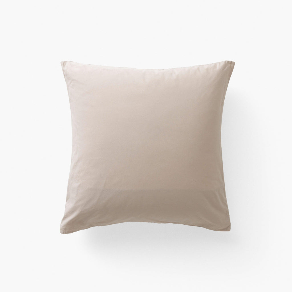 Square Pillowcase in Washed Linen Songe Floral Beige - Carré Blanc Canada