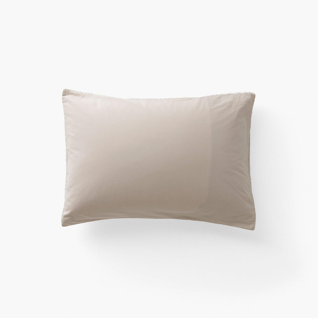 Rectangular Pillowcase in Washed Linen Songe Floral Beige - Carré Blanc Canada