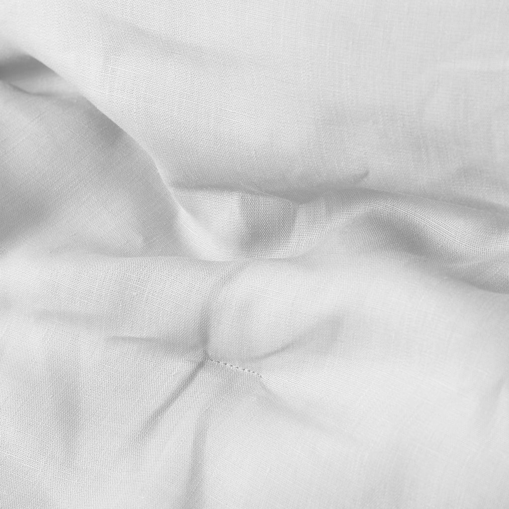 Quilt in Linen and Washed Cotton Songe White - Carré Blanc Canada