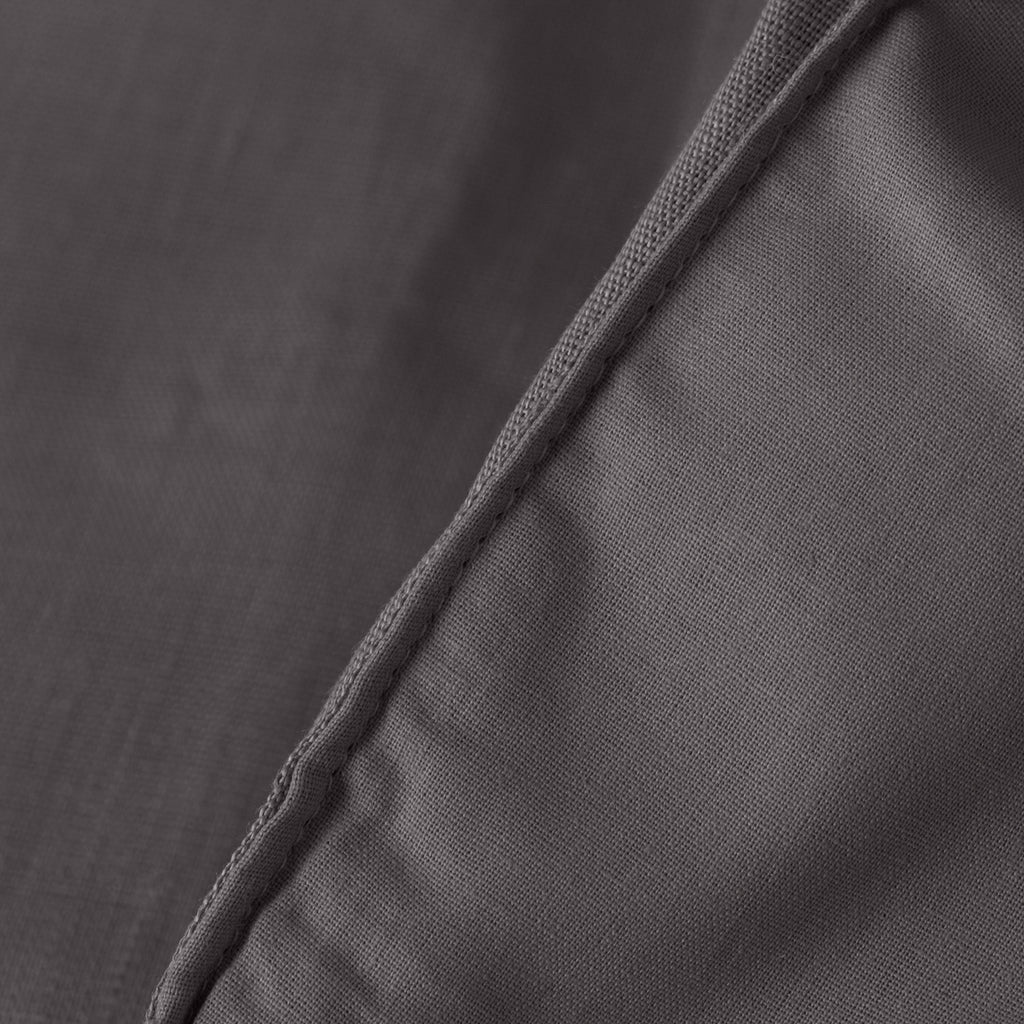 Linen and Washed Cotton Eiderdown Songe Charcoal - Carré Blanc Canada