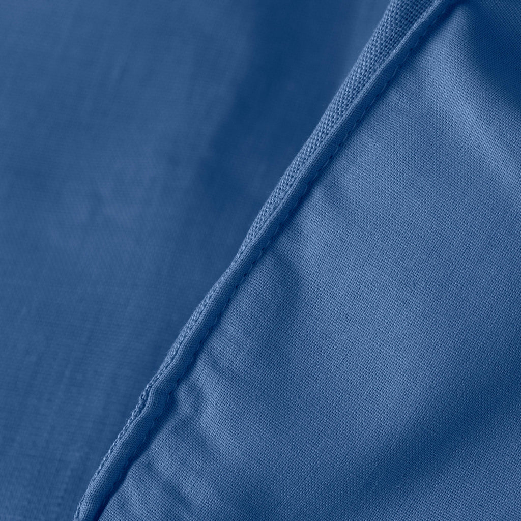 Songe china blue washed linen quilt - Carré Blanc Canada