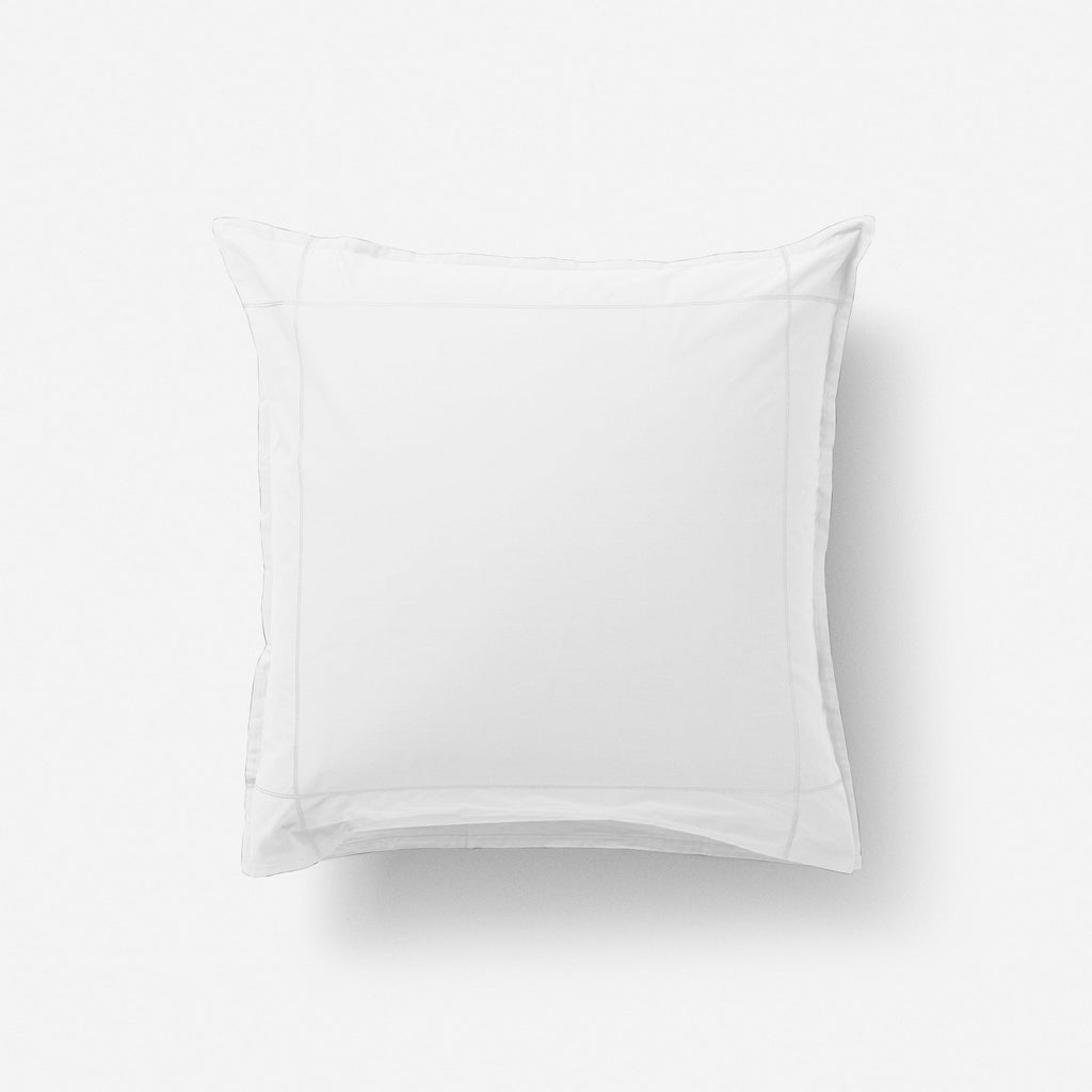 Square Pillowcase in Cotton Percale Neo White - Carré Blanc Canada