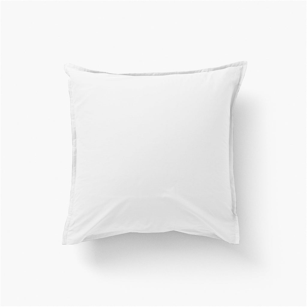 Square Pillowcase in Cotton Percale Neo White - Carré Blanc Canada