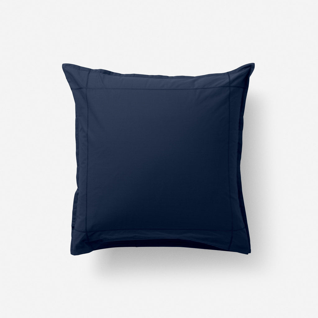 Square Pillowcase in Cotton Percale Neo Navy - Carré Blanc Canada