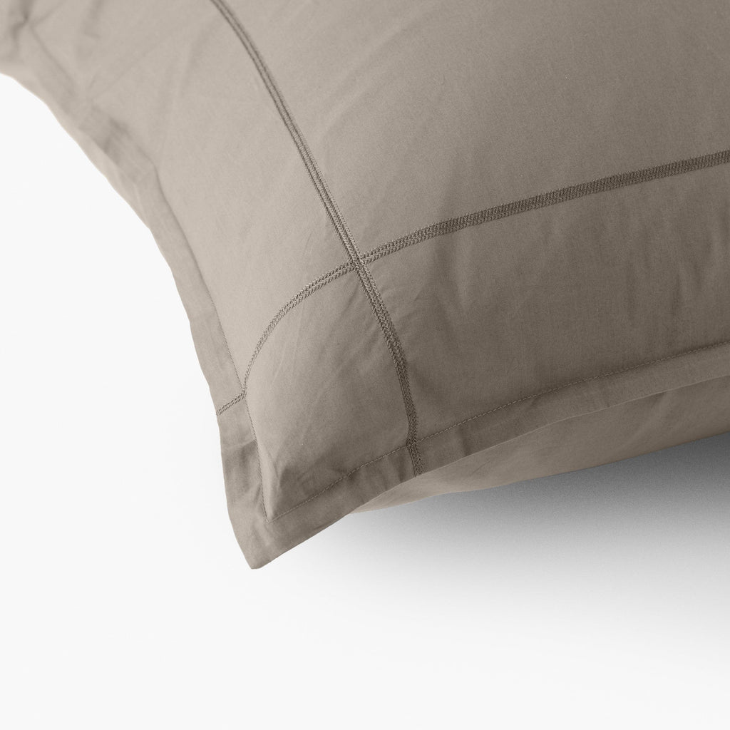 Square Pillowcase in Cotton Percale Neo Linen - Carré Blanc Canada