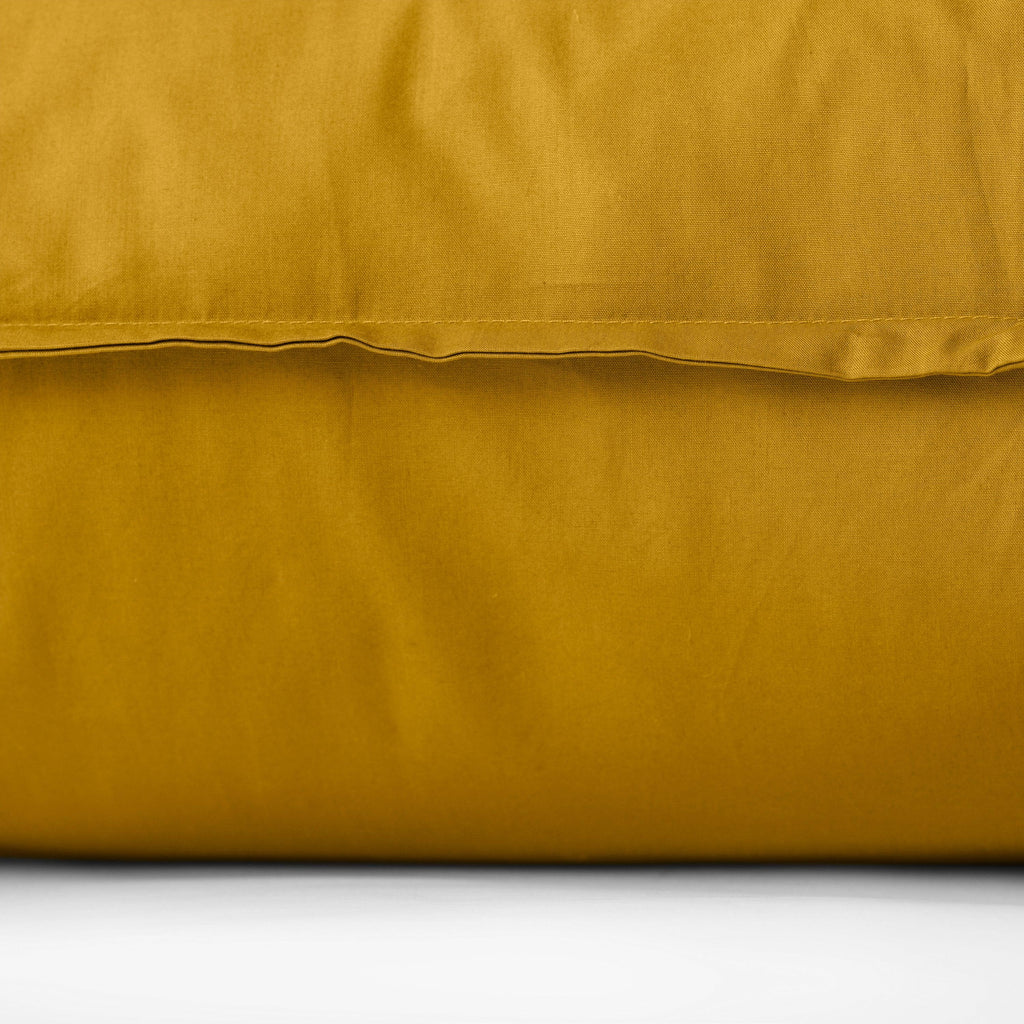 Square Pillowcase in Cotton Percale Neo Curry - Carré Blanc Canada