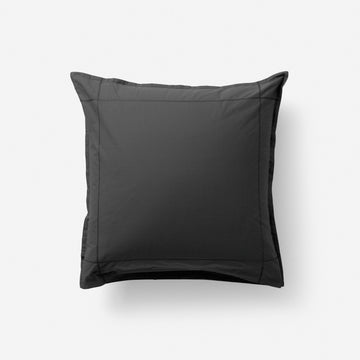 Square Pillowcase in Cotton Percale Neo Anthracite - Carré Blanc Canada