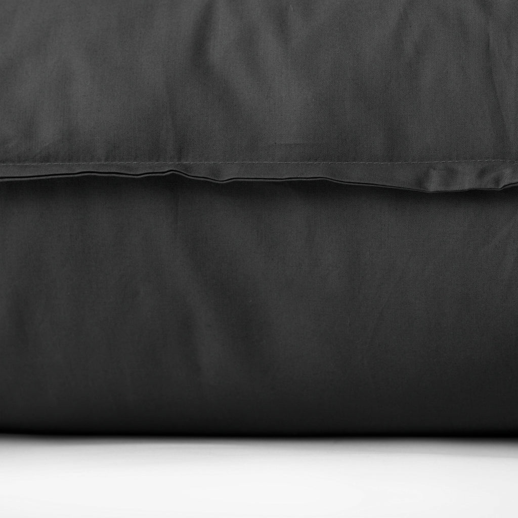 Square Pillowcase in Cotton Percale Neo Anthracite - Carré Blanc Canada