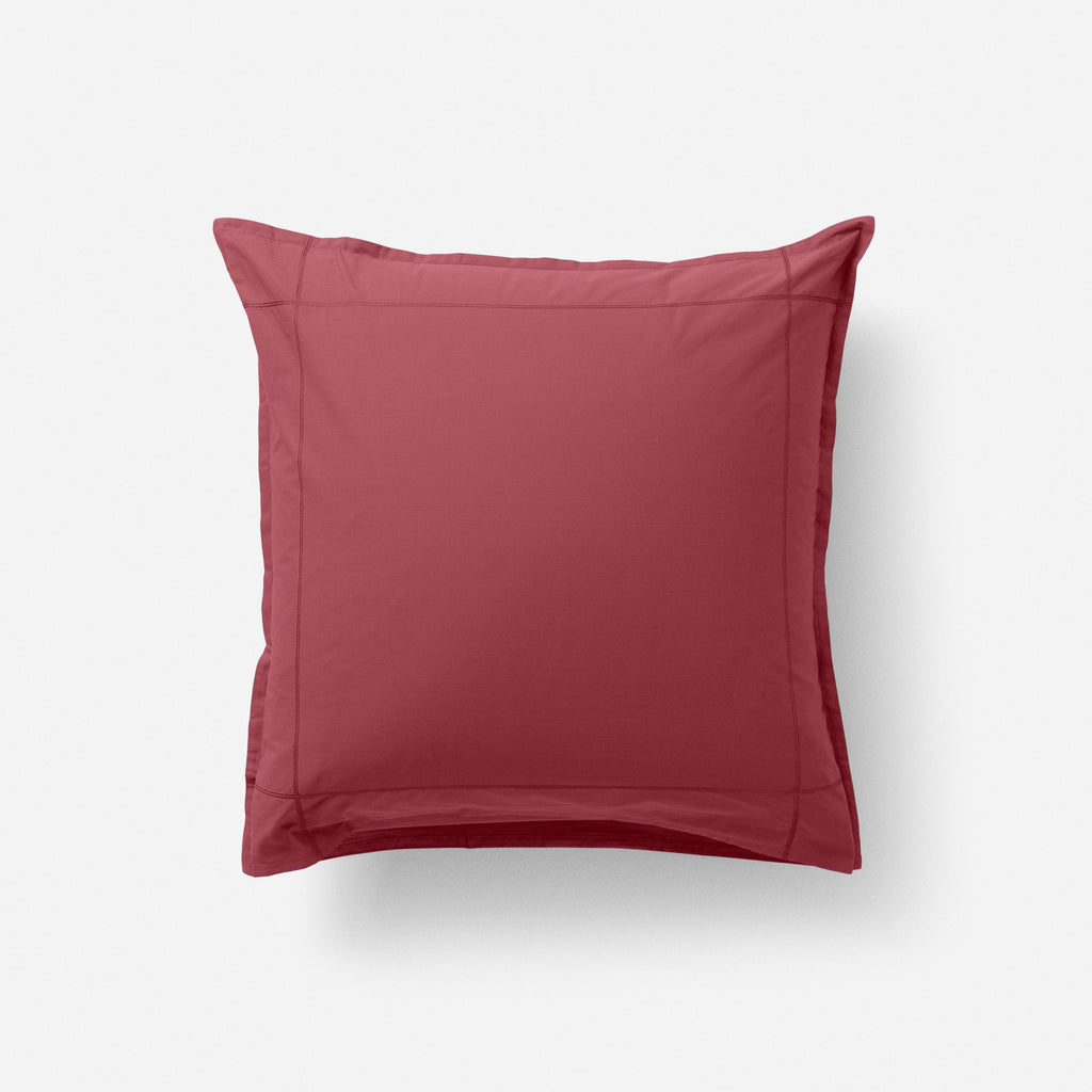 Square Pillowcase in Cotton Percale Neo Griottine - Carré Blanc Canada