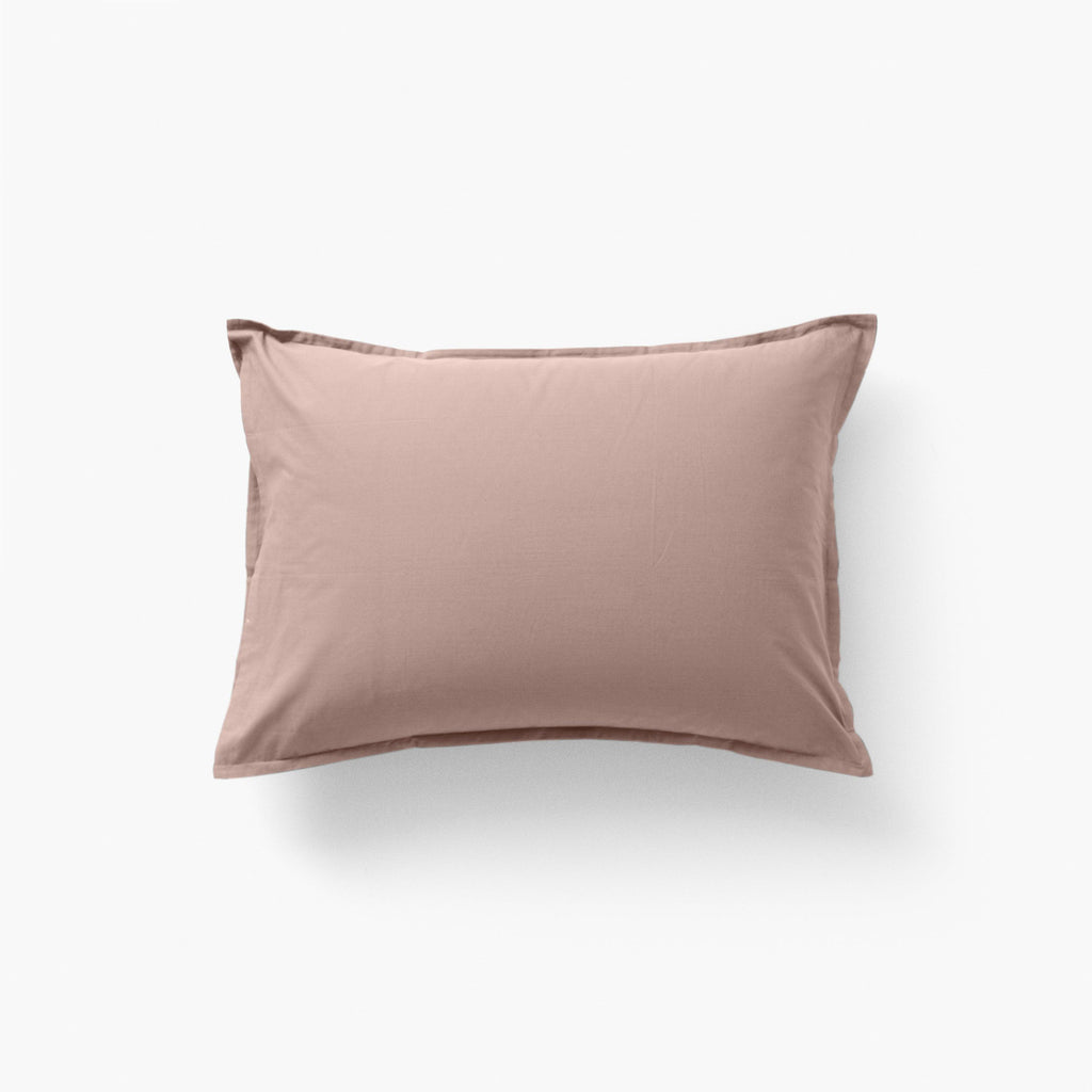 Rectangular Pillowcase in Cotton Percale Neo Taupe - Carré Blanc Canada
