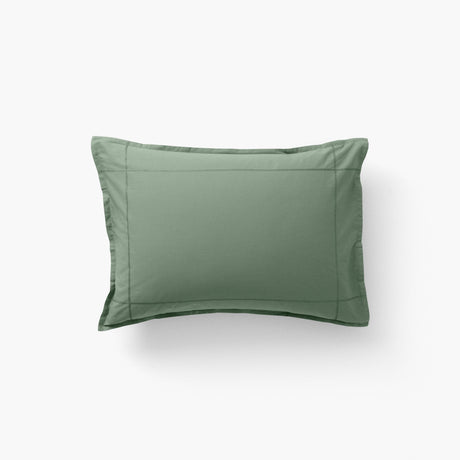Rectangular Pillowcase in Cotton Percale Neo Thyme - Carré Blanc Canada