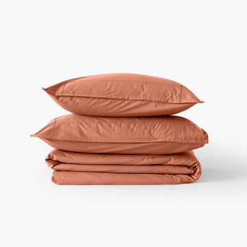 Neo Duvet Cover Set - Terracotta - Carré Blanc Canada