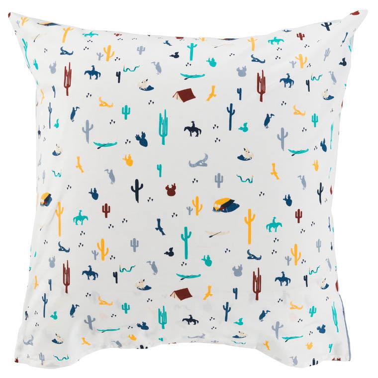 Square Pillowcase in Pure Cotton West - Carré Blanc Canada